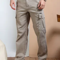 RIGS AND RAGS Men Smart Easy Wash Cargos Trousers-picture-19