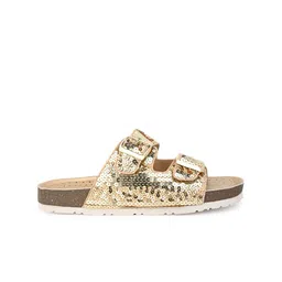 BRISKERS Women Embellished Open Toe Flats with Buckles image 5