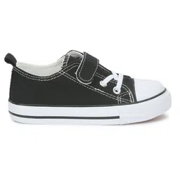 TRUFFLE COLLECTION Colour Blocked Velcro Closure Sneakers - Black & White image 5
