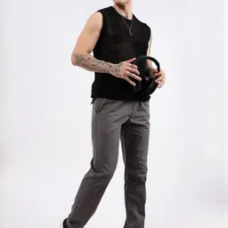 24 Street Men High-Rise Slim Fit Trousers-image-28