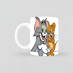 Mr UVD White & Grey Graphic Printed Ceramic Glossy Mug 350 ml-picture-16