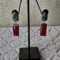 Raghav Geometric Drop Earrings image 3