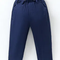 Robo Fry Cotton Woven Full Sleeves Party Shirt & Trouser Set with Bow Hat & Suspender & Polka Dot Print - Red & Blue image 5