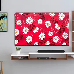 Kalra Magic Red & White Printed Dustproof & Waterproof 32 Inch Tv Cover-picture-28