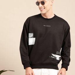 Mast & Harbour Men Printed Drop-Shoulder Sleeve Sweatshirt-picture-24