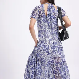Stylecast X Hersheinbox Floral Print A-Line Sheer Maxi Dress-picture-33
