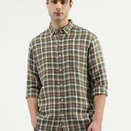 United Colors Of Benetton Multicolored Regular Fit Checks Shirts-picture-21