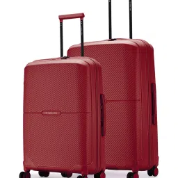 Nasher Miles Hawaii Maroon 8 Wheels Large Hard Cabin Trolley Bag image 1
