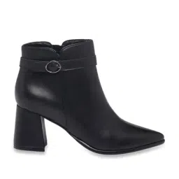 Monrow Women's Black Casual Booties image 2