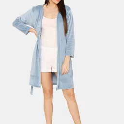 Zivame Blue Robe image 4