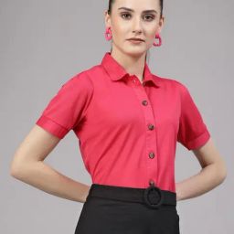 Style Quotient Dark Pink Regular Fit Shirt-picture-37