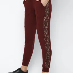 Solly by Allen Solly Maroon Printed Joggers image 3