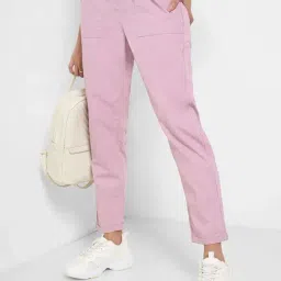 Honey by Pantaloons Mauve Shadows Casual Trousers image 4