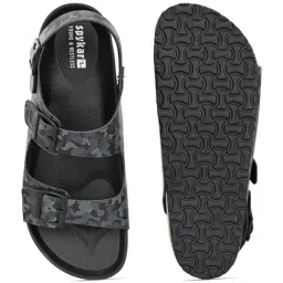 Spykar Men's Rorry Black Camo Ankle Strap Sandals image 5