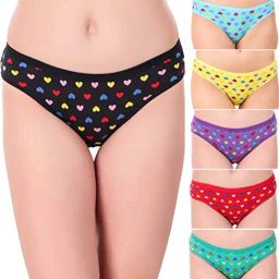 AROUSY Black & Red Cotton Printed Hipster Panties - Pack Of 6-picture-18