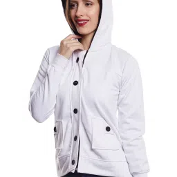Belle Fille White Regular Fit Jacket image 3
