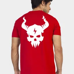 Greylongg Men Typography Printed Applique T-shirt image 2