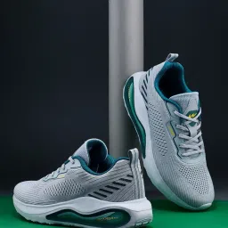 Campus Men's Grey & Teal Running Shoes image 1