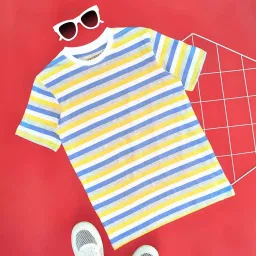 Pantaloons Junior Kids Estate Blue Regular Fit T-Shirt image 1