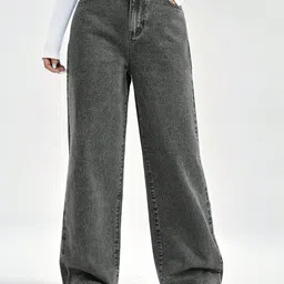 NU CLOTHS Women Jean Baggy Fit High-Rise Light Fade Stretchable Jeans-picture-13