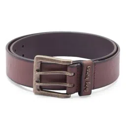 Being Human Brown Leather Wide Belt for Men-picture-19