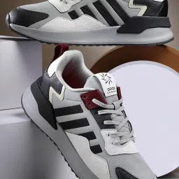 Asian Men's Grey Casual Sneakers image 1
