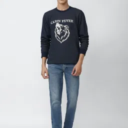 Forever 21 Navy Graphic Print Sweatshirt image 5