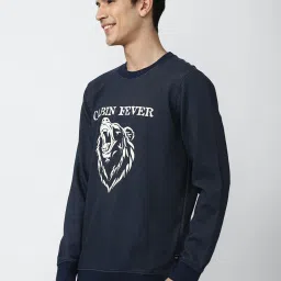 Forever 21 Navy Graphic Print Sweatshirt image 3