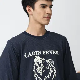 Forever 21 Navy Graphic Print Sweatshirt image 4