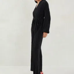 FEMMELLA Black Regular Fit Striped Jumpsuit image 3