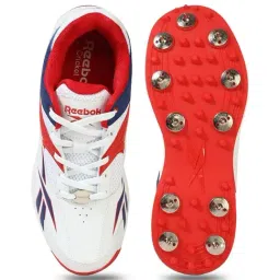 Reebok Men's White, Blue & Red Cricket Shoes image 3