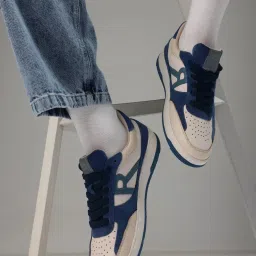 Rare Rabbit Men's Turquoise Blue Sneakers image 1