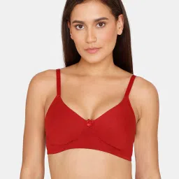 Zivame Red Non-wired Non-padded T-Shirt Bra image 1