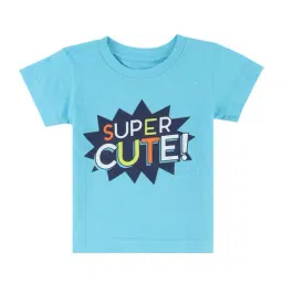 Bodycare Kids Sky Blue Printed T-Shirt-image-10