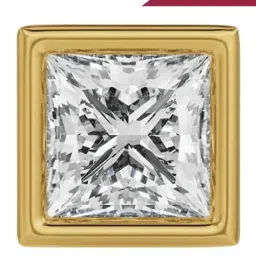 EMORI Yellow Gold 1 CT Solitaire Studs for Men image 1