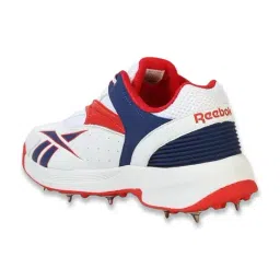 Reebok Men's White, Blue & Red Cricket Shoes image 4