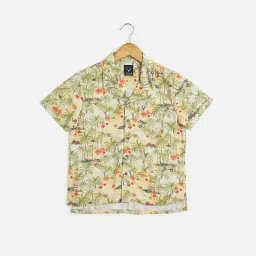 Allen Solly Kids Multicolor Cotton Printed Shirt image 1