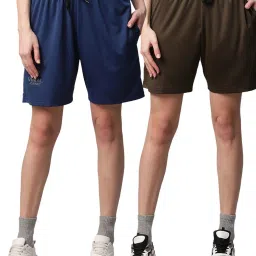 Vimal Jonney Multicolored Slim Fit Shorts (Pack Of 2) image 1