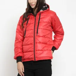 Belle Fille Red Quilted Jacket image 3