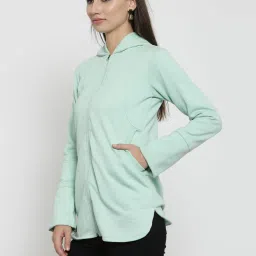 Belle Fille Sea Green Regular Fit Jacket image 3