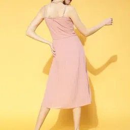 Melon by Pluss Peach Shoulder Straps A-Line Dress image 2