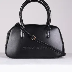 Allen Solly Black Logo Medium Handbag image 1