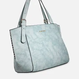 Allen Solly Blue Textured Medium Handbag image 1