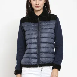 Belle Fille Navy Quilted Jacket image 1