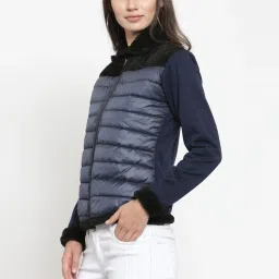 Belle Fille Navy Quilted Jacket image 3