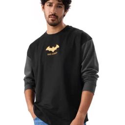 The Souled Store Batman: The Justice Multicolor Oversized T-Shirt-picture-3