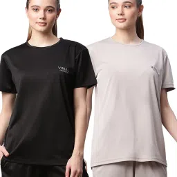 Vimal Jonney Multicolored Slim Fit T-Shirt (Pack Of 2) image 1