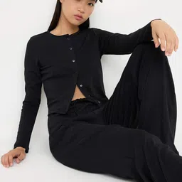 Trendyol Round Neck Long Sleeves Top With Trousers-image-89
