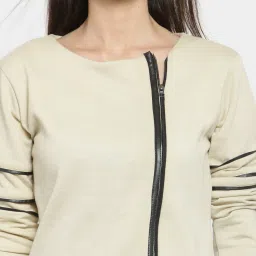 Belle Fille Beige Regular Fit Jacket image 5