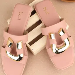 Inc.5 Women's Peach Casual Sandals image 1